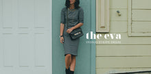 Load image into Gallery viewer, The Eva Dress in Indigo Stripe
