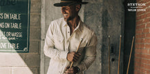 Load image into Gallery viewer, The Western Shirt in Natural Corded Denim
