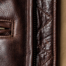 Load image into Gallery viewer, The Moto Jacket in Espresso Steerhide
