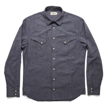 Load image into Gallery viewer, The Western Shirt in Indigo Stripe
