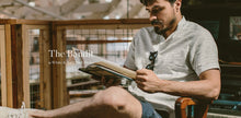 Load image into Gallery viewer, The Bandit in White &amp; Navy Slub Stripe
