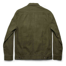 Load image into Gallery viewer, The Long Haul Jacket in Washed Olive Herringbone
