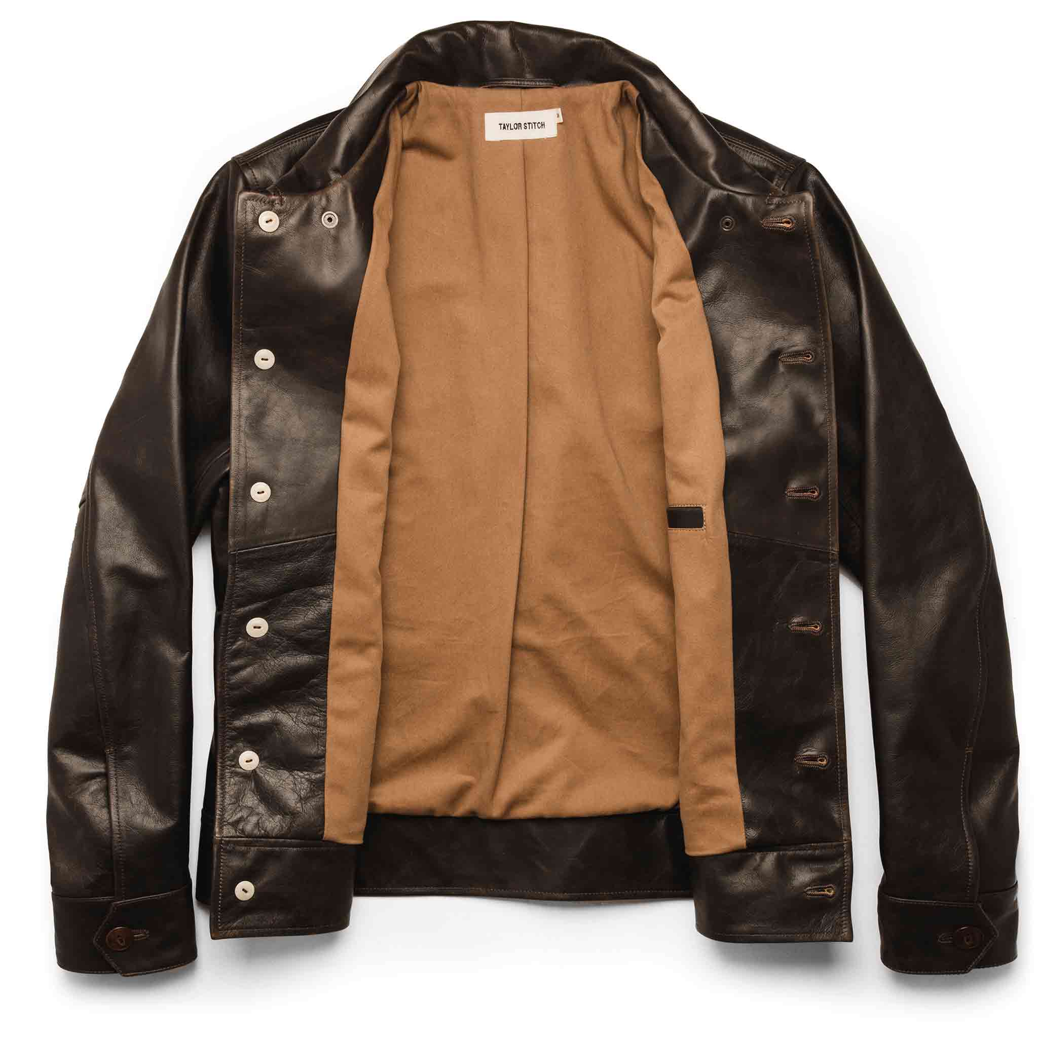 The Cuyama Jacket in Cola Leather – softsensbaby443.com
